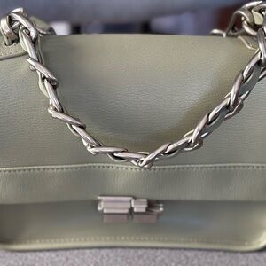Elegant Green Leather Handbag